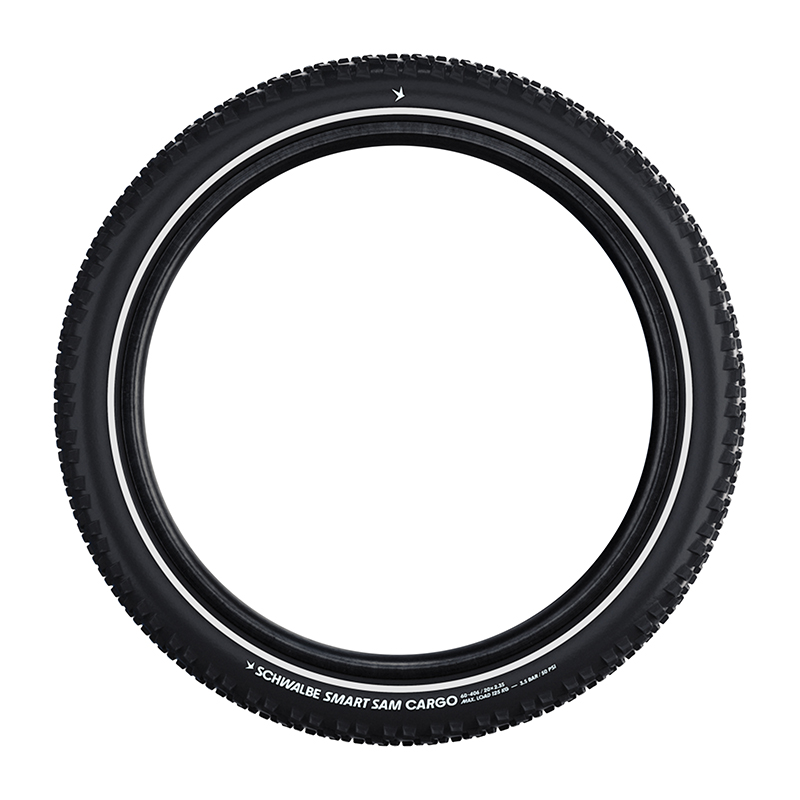 Pneu Schwalbe Smart Sam 26 x 2.35 noir TR (60-559) flanc réflex homologué VAE E50 - vue 3
