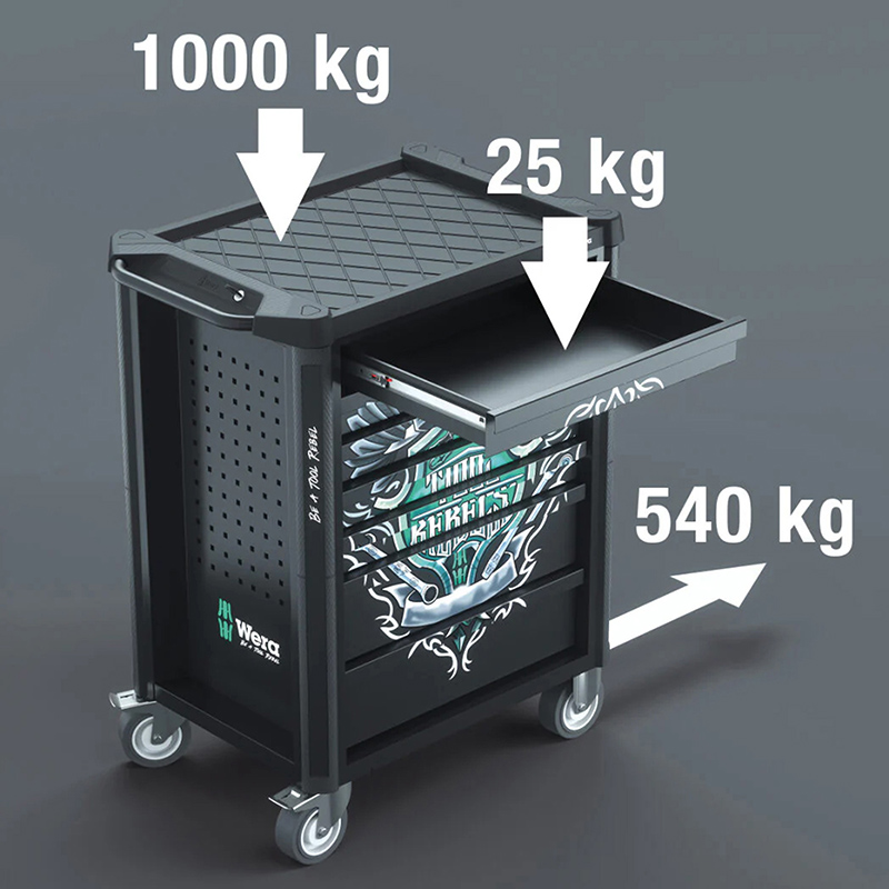 Servante d'atelier Wera 9700 Tool Rebel 94 pièces - vue 4