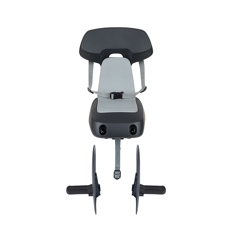 Porte-bébé siège enfant arrière Polisport Guppy Junior fixation étau porte-bagages gris foncé (jusqu'à 27 kg) - vue 2