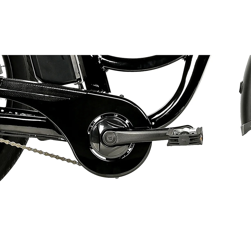 Tricycle electrique-vae city Leader Fox 24" lovelo 2025 mixte noir brillant 3V shimano nexus moteur roue av bafang 36V 45NM batterie 16,7AH (avec differentiel) - vue 3