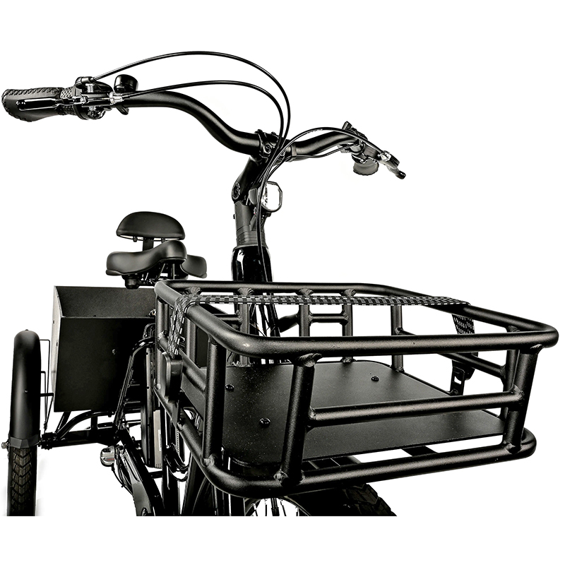 Tricycle electrique-vae city Leader Fox 24" lovelo 2025 mixte noir brillant 3V shimano nexus moteur roue av bafang 36V 45NM batterie 16,7AH (avec differentiel) - vue 5
