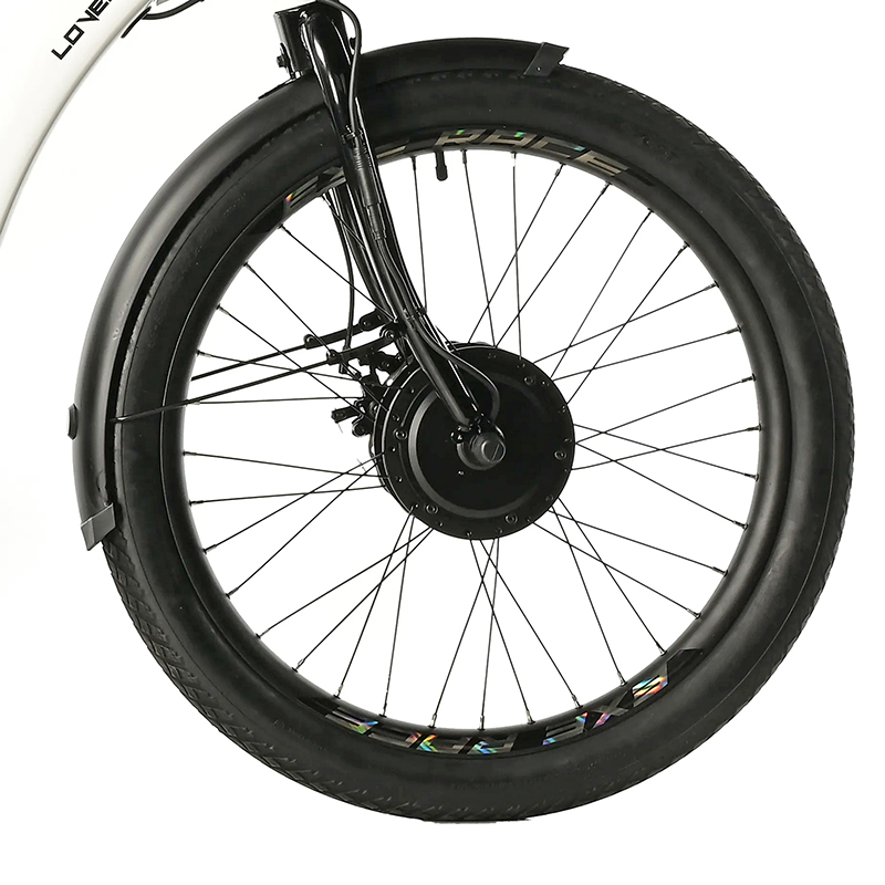 Tricycle electrique-vae city Leader Fox 24" lovelo 2025 mixte blanc brillant 3V shimano nexus moteur roue av bafang 36V 45NM batterie 16,7AH (avec differentiel) - vue 4