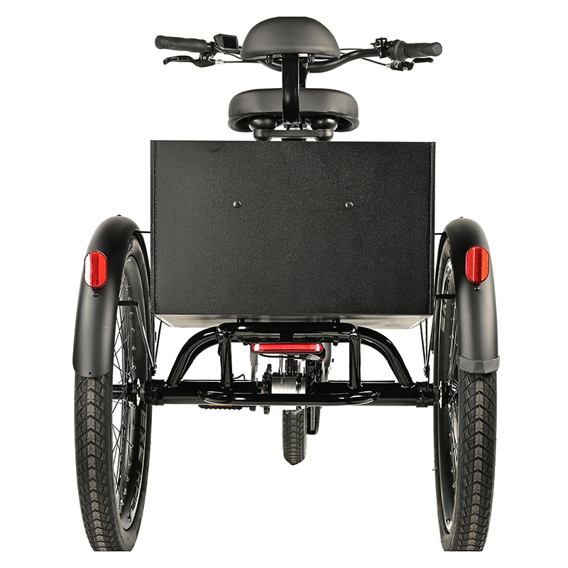 Tricycle electrique-vae city Leader Fox 24" lovelo 2025 mixte blanc brillant 3V shimano nexus moteur roue av bafang 36V 45NM batterie 16,7AH (avec differentiel) - vue 8