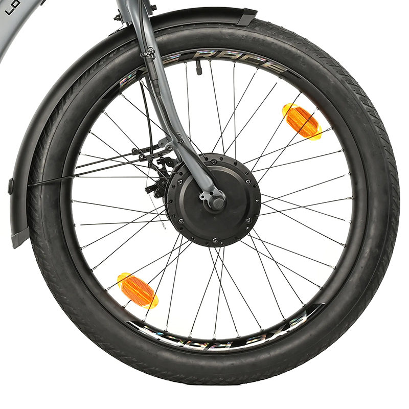 Tricycle electrique-vae city Leader Fox 24" lovelo 2025 mixte gris mat 3V shimano nexus moteur roue av bafang 36V 45NM batterie 16,7AH (avec differentiel) - vue 4