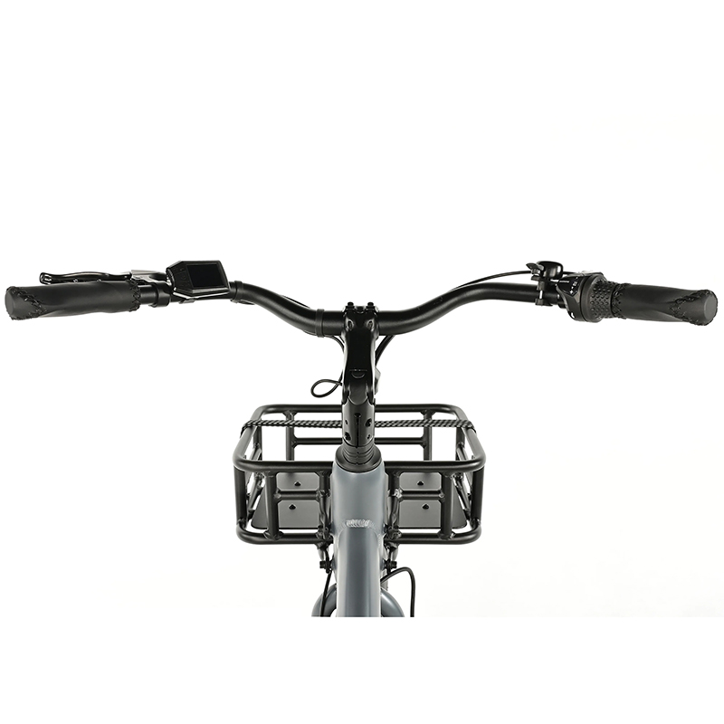 Tricycle electrique-vae city Leader Fox 24" lovelo 2025 mixte gris mat 3V shimano nexus moteur roue av bafang 36V 45NM batterie 16,7AH (avec differentiel) - vue 6