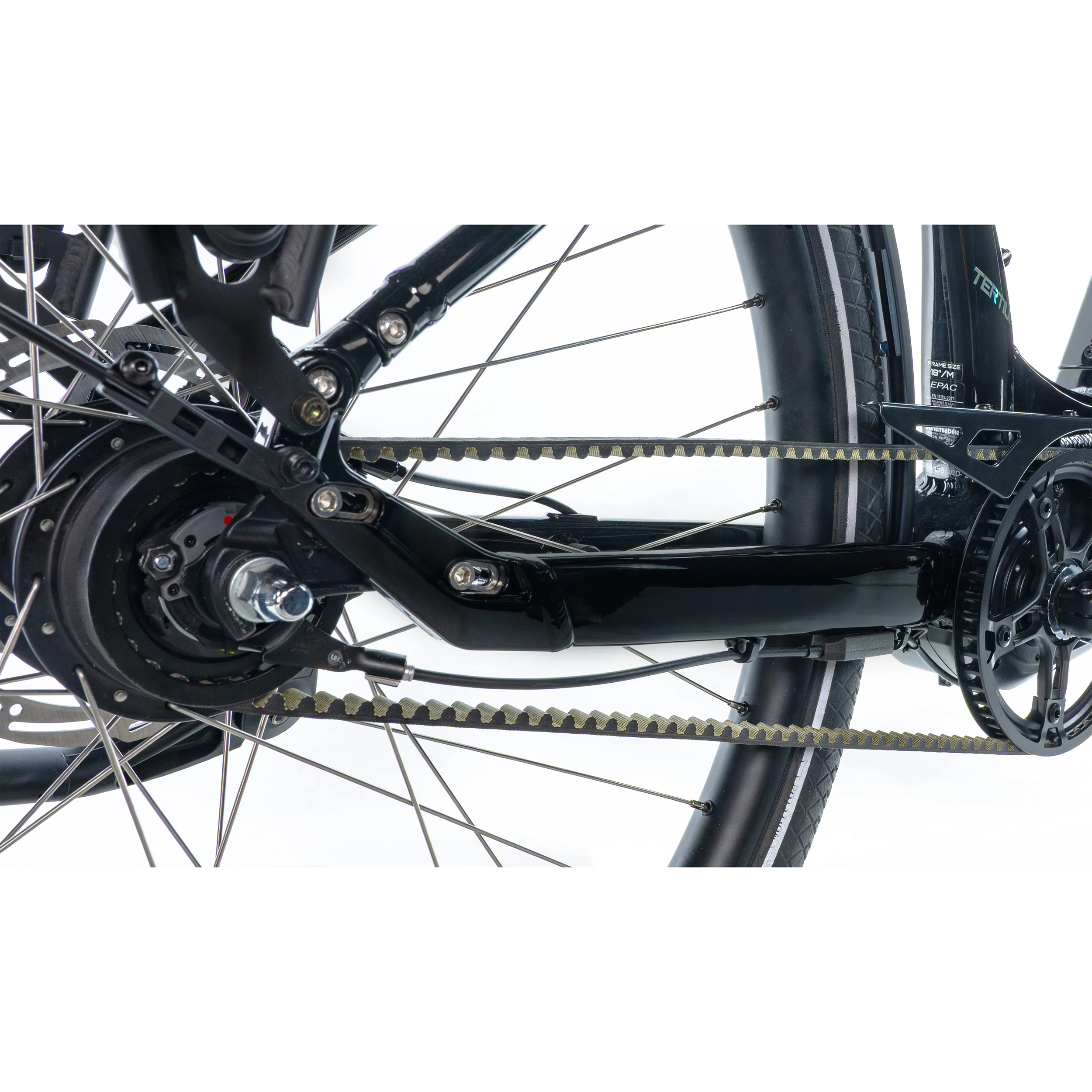 Velo electrique-vae city 28 Leader Fox tertium 2025 mixte noir brillant 8V shimano nexus moteur central bafang M420 36V 80NM batterie 15AH (16,5'' - H42CM - taille s - pour adulte de 158CM à 168CM) - vue 5