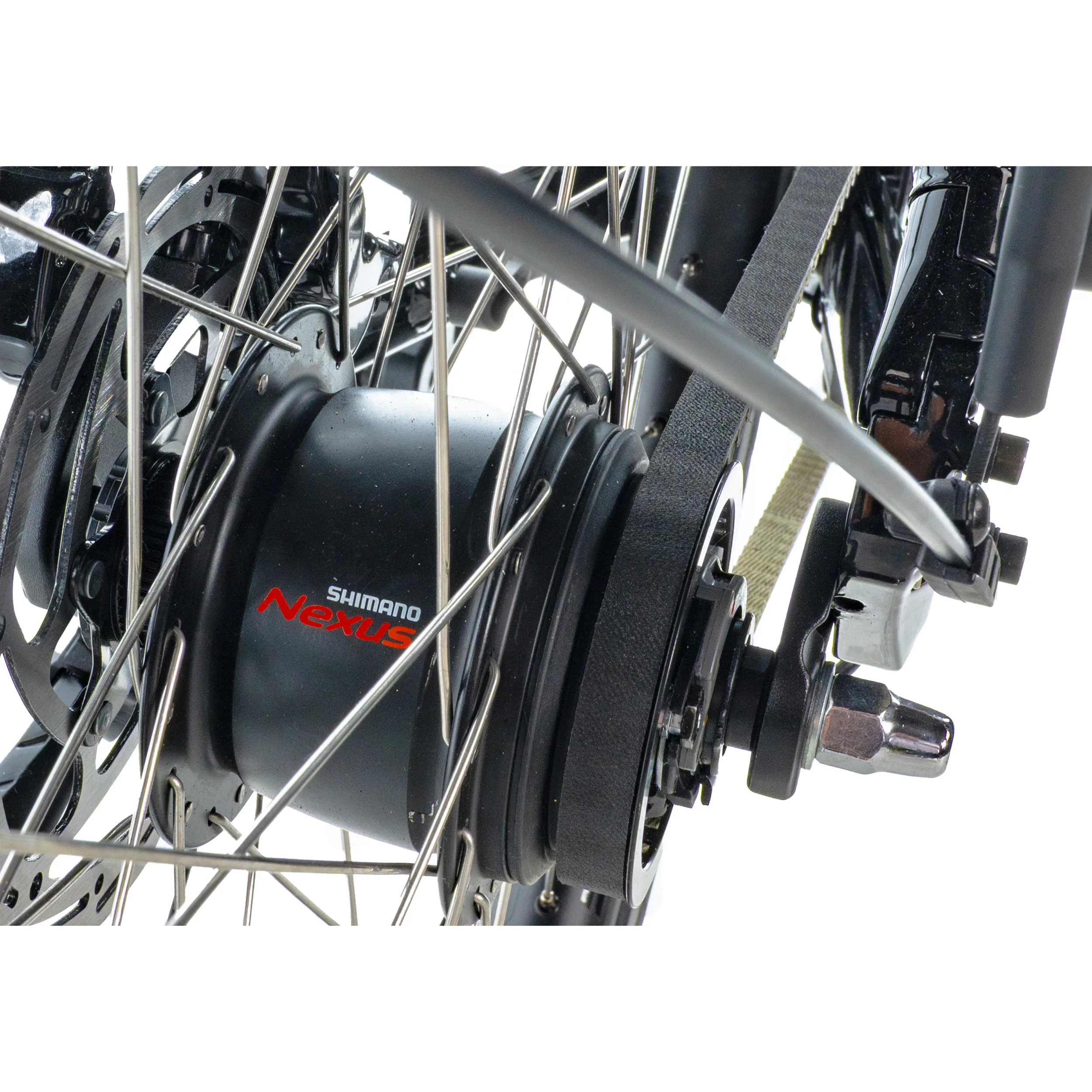 Velo electrique-vae city 28 Leader Fox tertium 2025 mixte noir brillant 8V shimano nexus moteur central bafang M420 36V 80NM batterie 15AH (16,5'' - H42CM - taille s - pour adulte de 158CM à 168CM) - vue 6