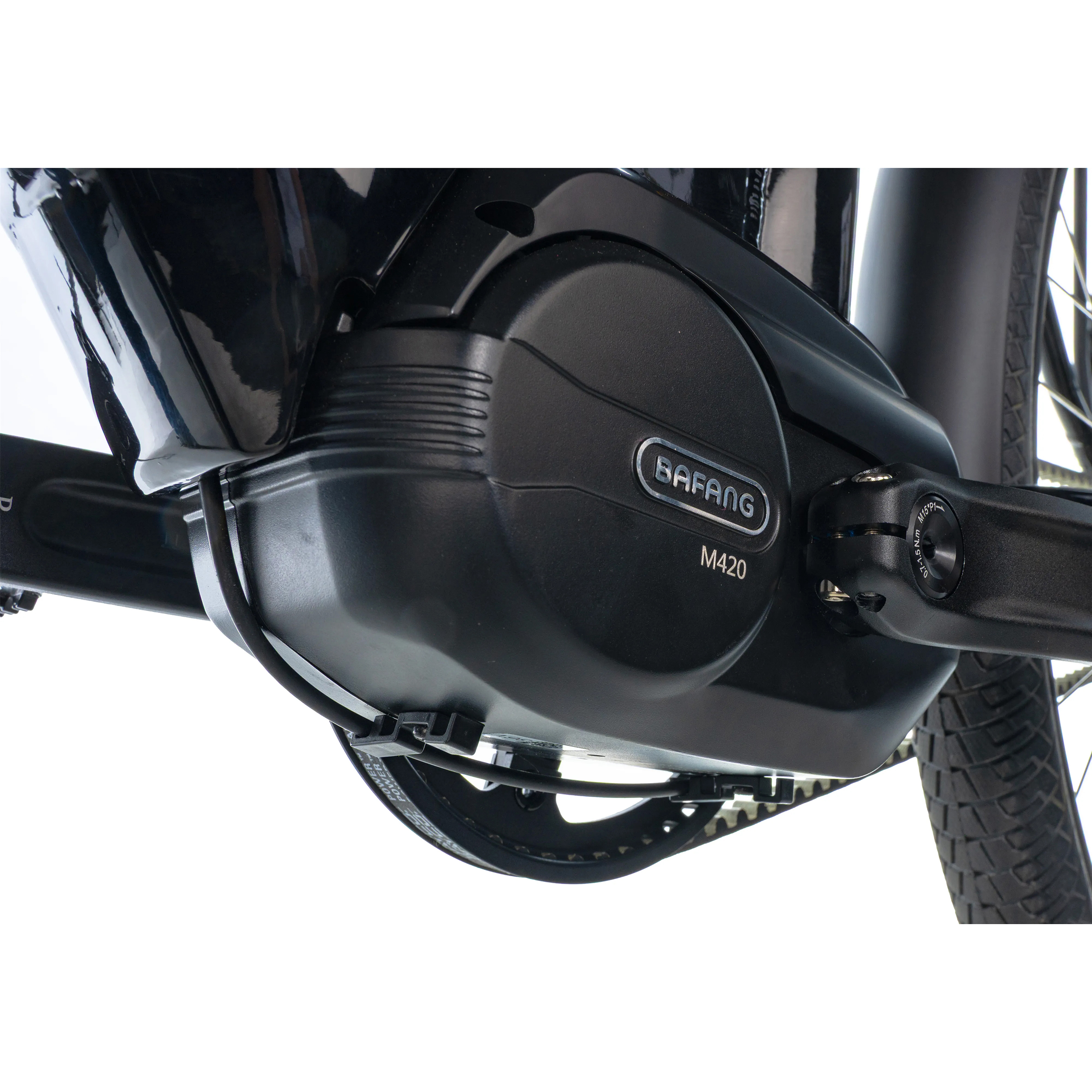 Velo electrique-vae city 28 Leader Fox tertium 2025 mixte noir brillant 8V shimano nexus moteur central bafang M420 36V 80NM batterie 15AH (20'' - H50,8CM - taille l - pour adulte de 178CM à 185CM) - vue 7