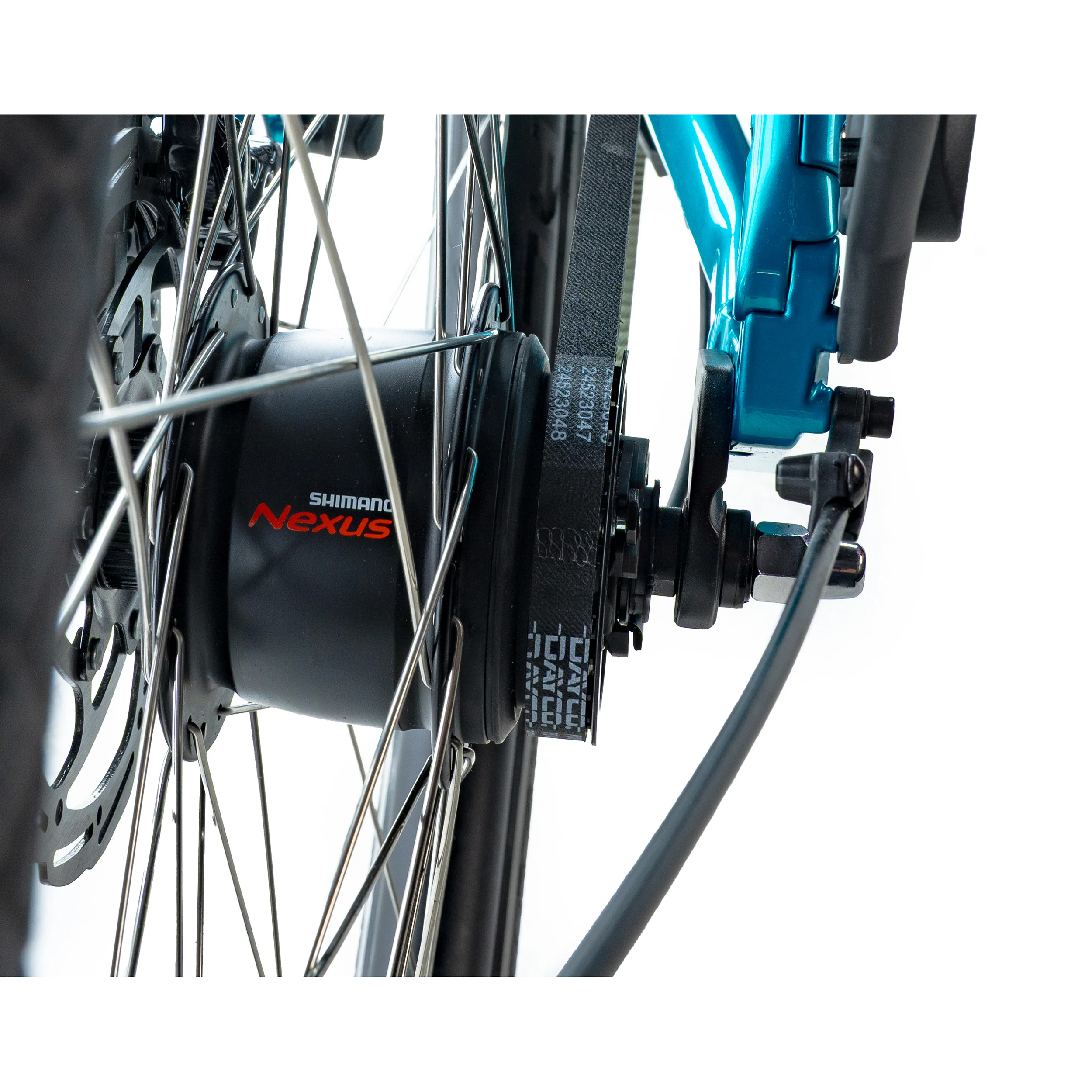 Velo electrique-vae city 28 Leader Fox tertium 2025 mixte bleu clair 8V shimano nexus moteur central bafang M420 36V 80NM batterie 15AH (16,5'' - H42CM - taille s - pour adulte de 158CM à 168CM) - vue 6