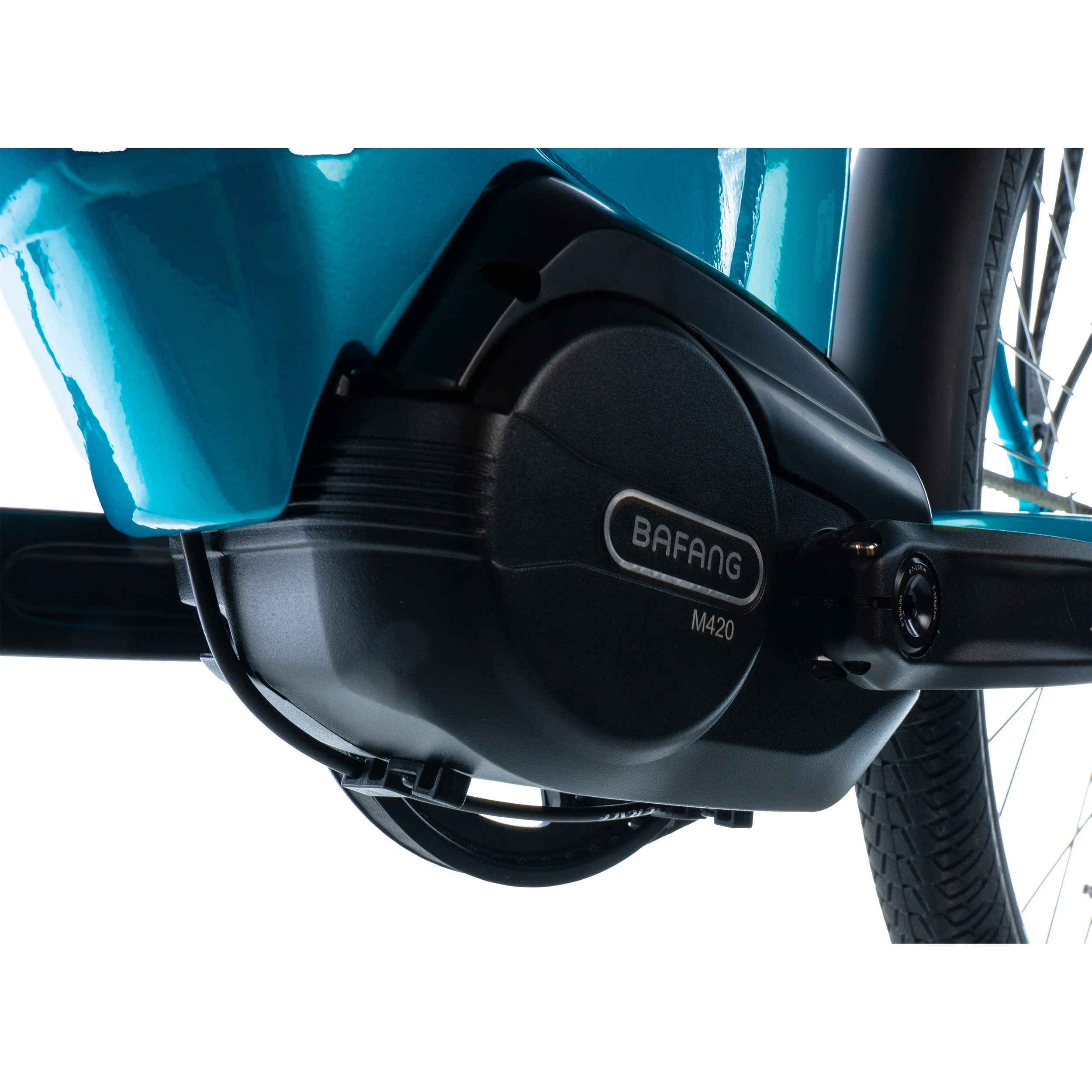 Velo electrique-vae city 28 Leader Fox tertium 2025 mixte bleu clair 8V shimano nexus moteur central bafang M420 36V 80NM batterie 15AH (16,5'' - H42CM - taille s - pour adulte de 158CM à 168CM) - vue 7