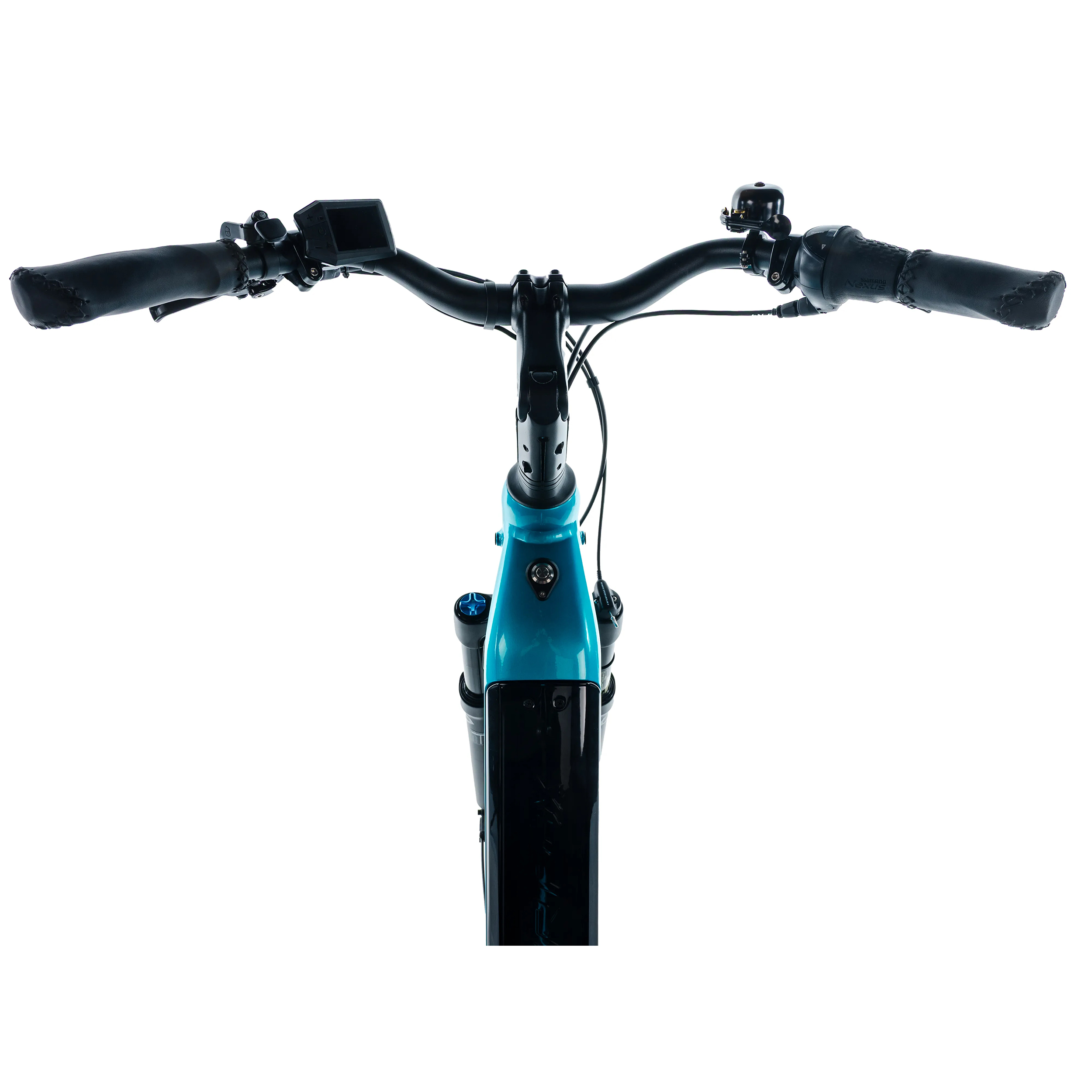 Velo electrique-vae city 28 Leader Fox tertium 2025 mixte bleu clair 8V shimano nexus moteur central bafang M420 36V 80NM batterie 15AH (18'' - H46CM - taille m - pour adulte de 168CM à 178CM) - vue 8