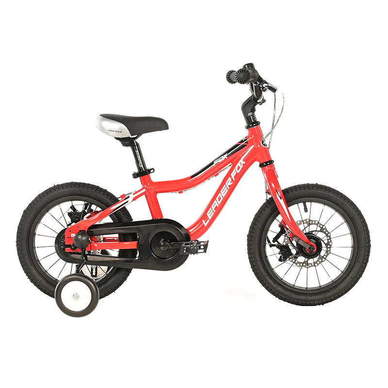 Velo musculaire enfant 14 pouces Leader Fox fox 2025 rouge monovitesse cadre alu (taille enfant jusqu'a 105CM) -mecanique a disque - vue 2