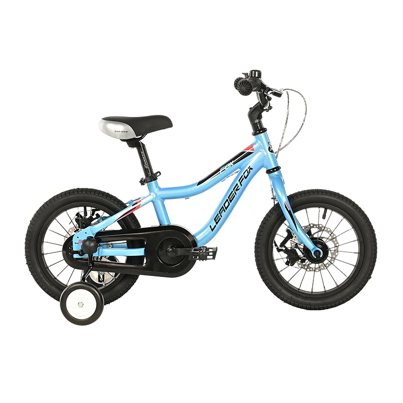 Velo musculaire enfant 14 pouces Leader Fox fox 2025 bleu clair monovitesse cadre alu (taille enfant jusqu'a 105CM) -mecanique a disque - vue 2