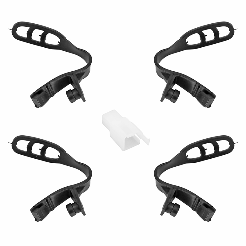 Plaque phare tête de fourche moto universel type KTM EXC 2.0 blanc homologué CE LED P2R - vue 5