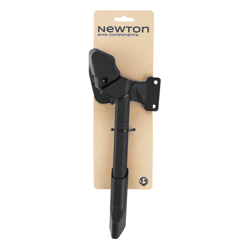 Bequille velo laterale arriere Newton 26-29'' noir reglable fixation 2 vis sur base entraxe 40MM - supporte 50KGS - vue 8