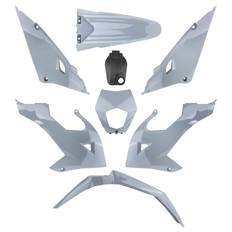 Carrosserie-carenage 50 adaptable Rieju 50 MRT 2022+ gris nardo kit 8 pièces P2R - vue 2