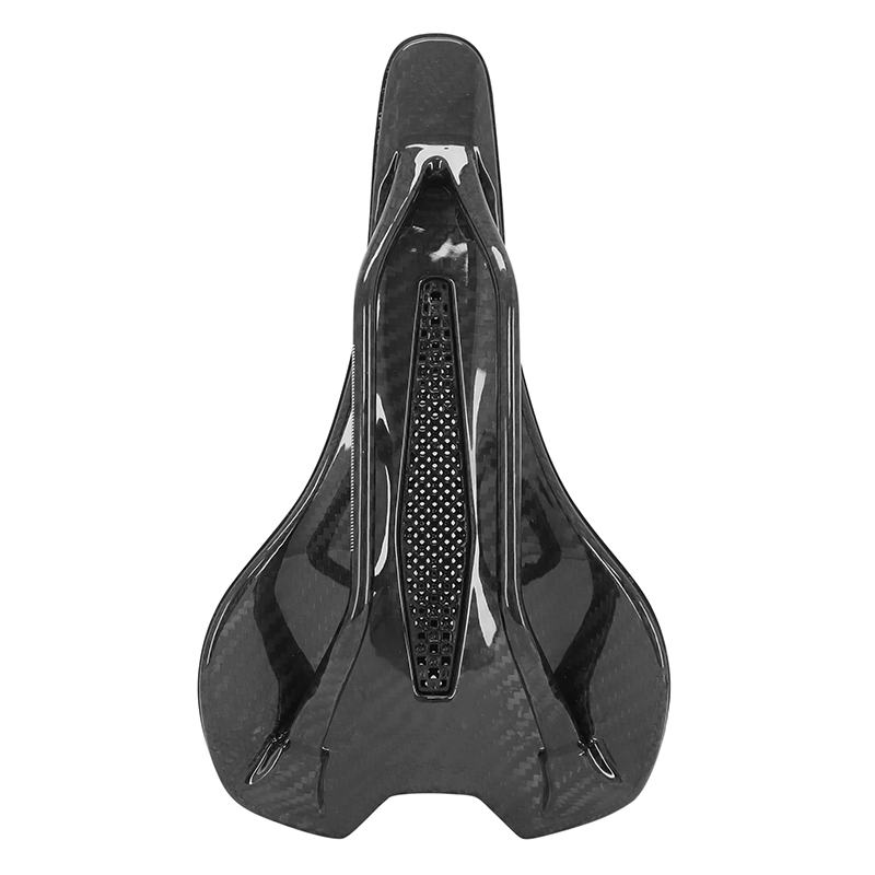 Selle 3D carbone T804 noir 265x143 rail carbone brillant 213G Newton - vue 3