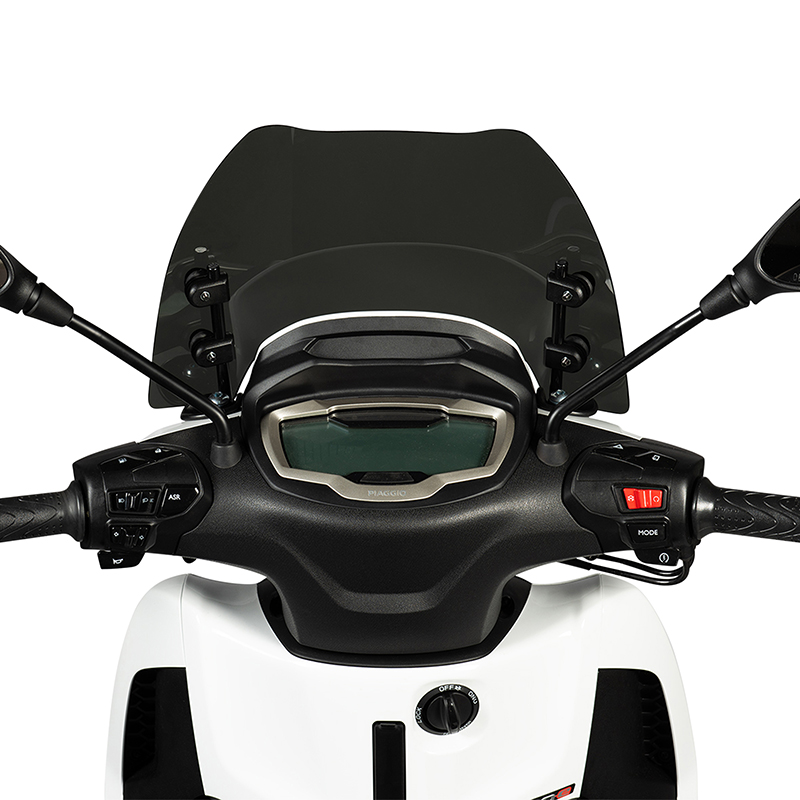 Pare-brise maxiscooter Piaggio Beverly HPE 300/400 2021+ fumé Malossi - vue 4
