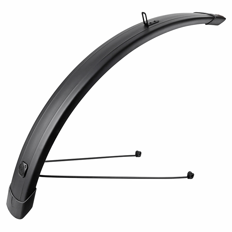 Garde-boue city-VTC tringles 28'' Eurofender Tempo Square 72 mm noir mat (paire) - vue 2