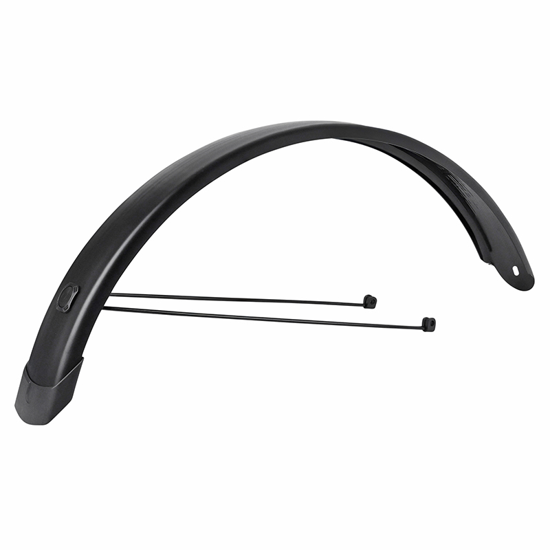 Garde-boue tringles 20" Eurofender Tempo Square 72 mm noir mat (paire) avec fixation doubles tringles amovibles - vue 3