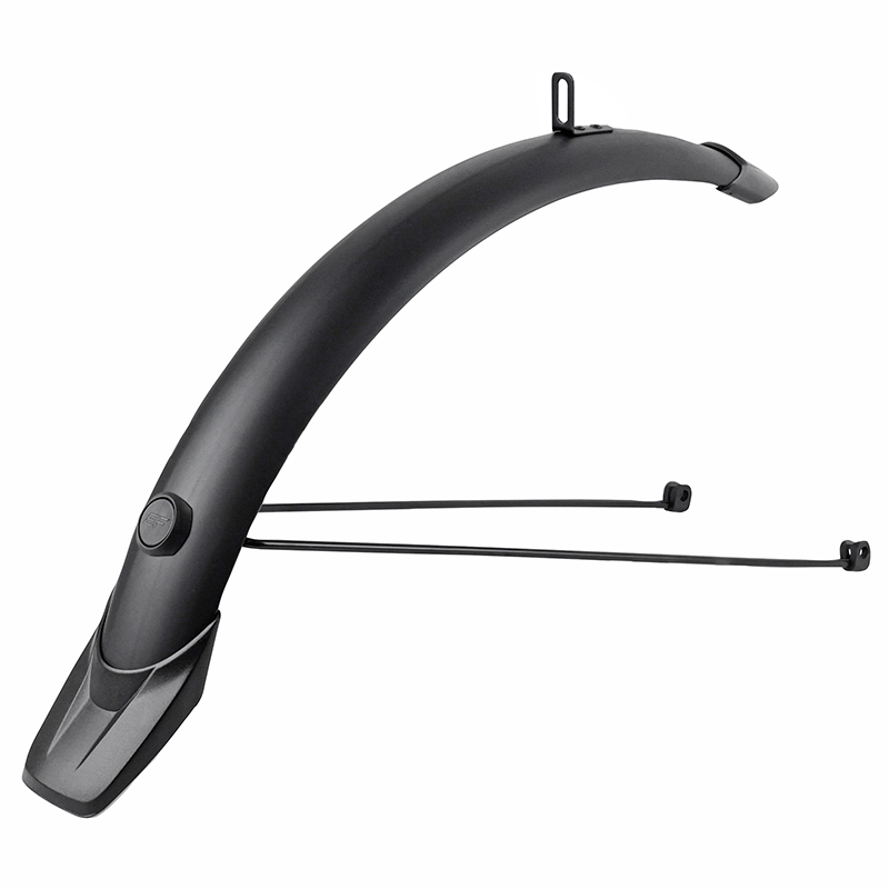 Garde-boue tringles 20'' Eurofender Tempo arrondi 58 mm noir mat paire - vue 2