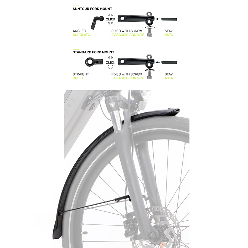 Fixation Eurofender système type standard pour garde-boue (vendu par 4) - vue 2