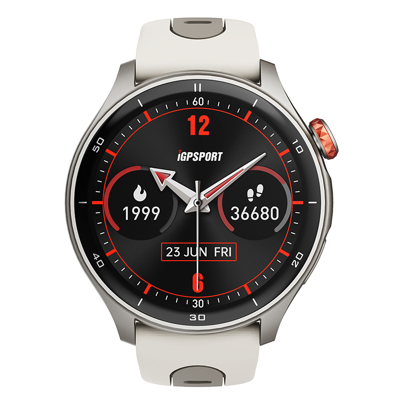 Montre GPS iGPSPORT LW10 argent titane - vue 2