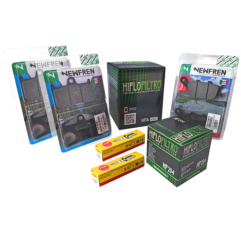 Kit entretien moto Sélection P2R Yamaha MT-07 Tracer XSR 2014-2024 plaquettes organiques 7 pièces - vue 2