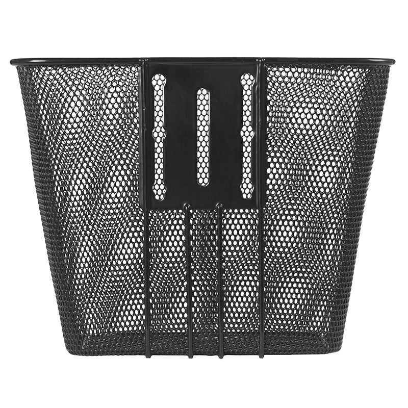 Panier avant acier nid d'abeille Basil Bilbao noir 22x26x27 cm avec fixation potence plongeur - vue 4