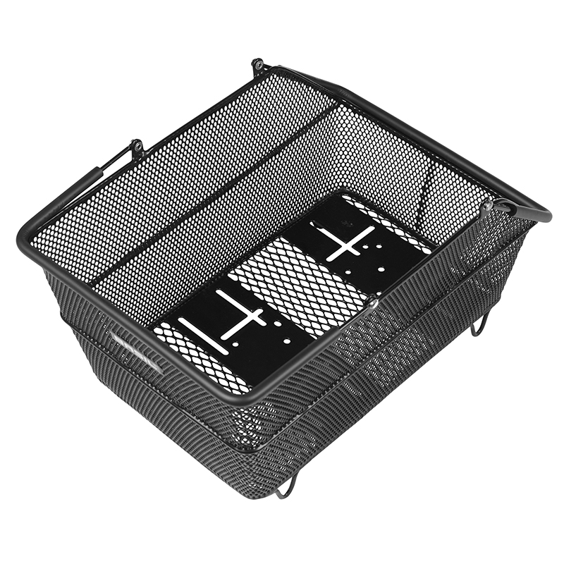 Panier arrière acier nid d'abeille Basil Cento noir compatible système MIK - vue 3