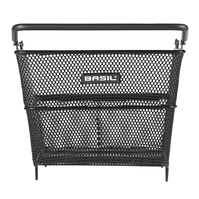 Panier arrière acier nid d'abeille Basil Cento noir compatible système MIK - vue 4