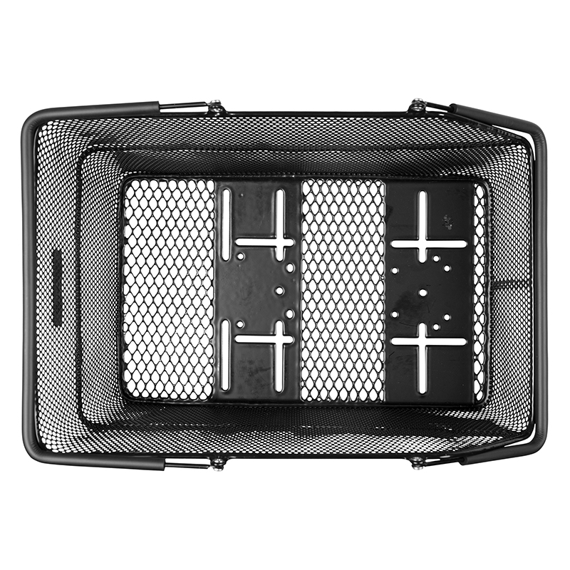 Panier arrière acier nid d'abeille Basil Cento noir compatible système MIK - vue 6