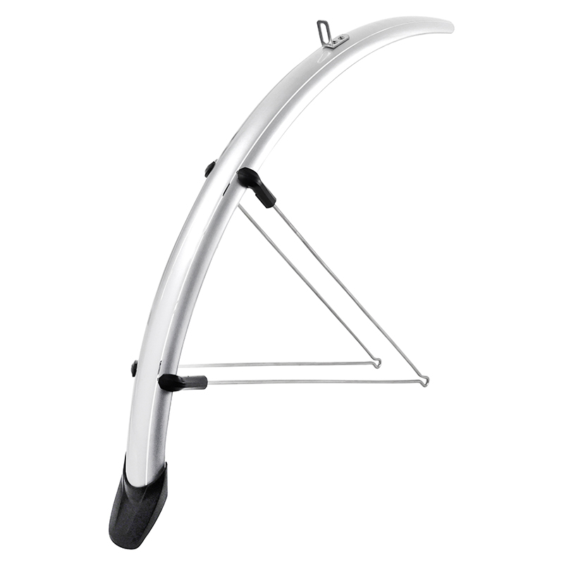 Garde-boue City-VTC tringles 28'' Eurofender Rapido 46 mm argent paire avec fixation Rapido - vue 2