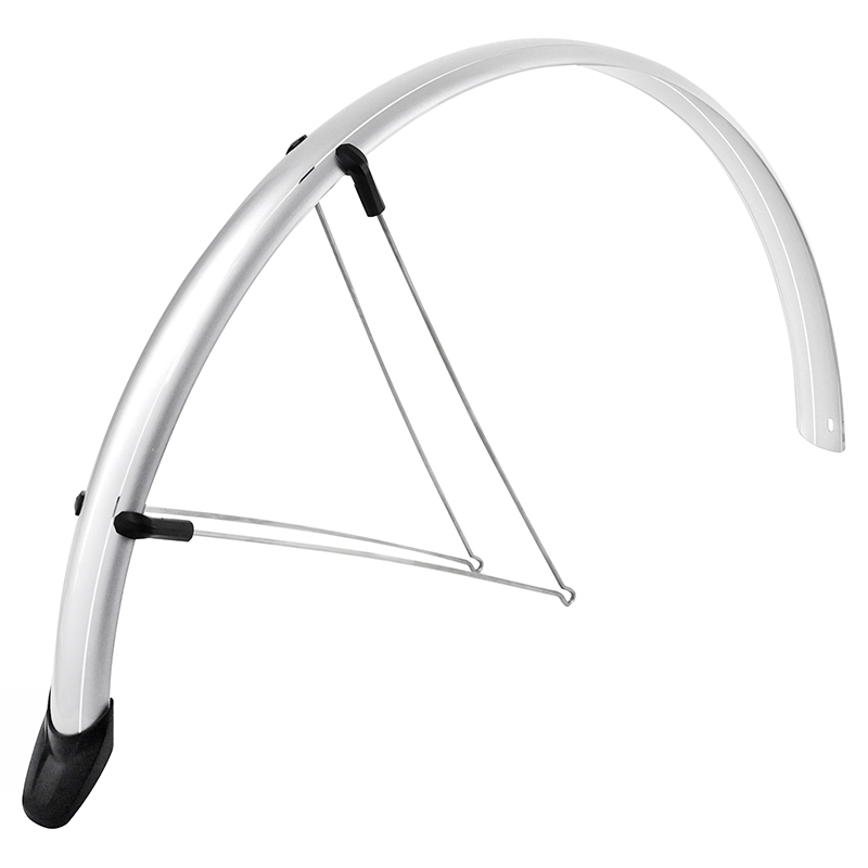 Garde-boue City-VTC tringles 28'' Eurofender Rapido 46 mm argent paire avec fixation Rapido - vue 3