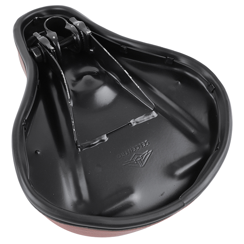 Selle cyclomoteur adaptable Peugeot 103 - MBK 51 marron sans ressort - vue 3
