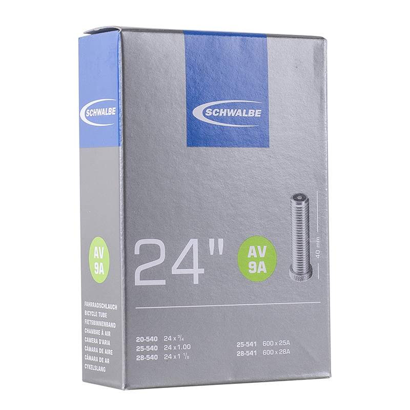 Chambre à air vélo 24 x 3/4 Schwalbe valve standard 40 mm - vue 2