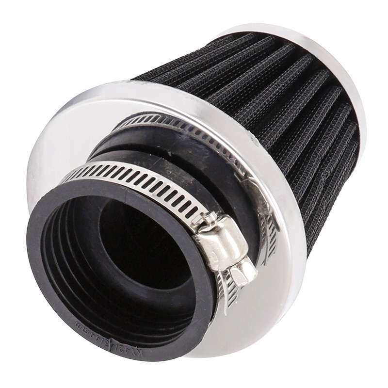 Filtre à air type KN chrome fixation droite diam 42 mm P2R - vue 2