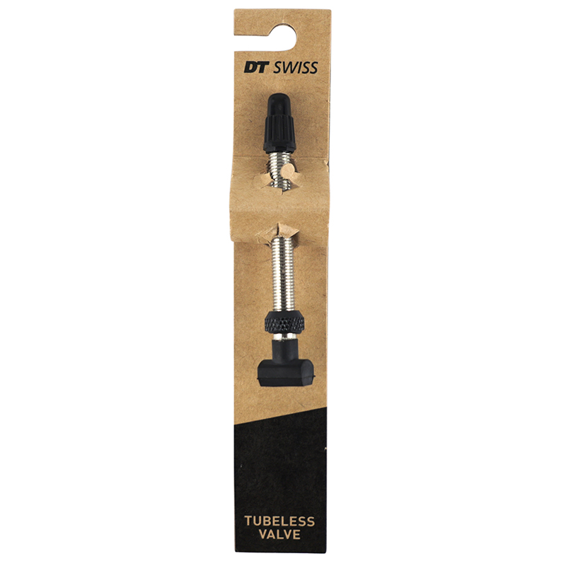 Valve de pneu tubeless Presta DT Swiss Route-VTT R6.5 53 mm aluminium argent obus démontable - vue 2