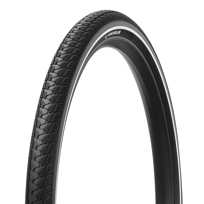 Pneu vélo 29 x 2.20 Michelin City Touring bandes réfléchissantes e-bike ready tringle rigide TR (55-622) - vue 4
