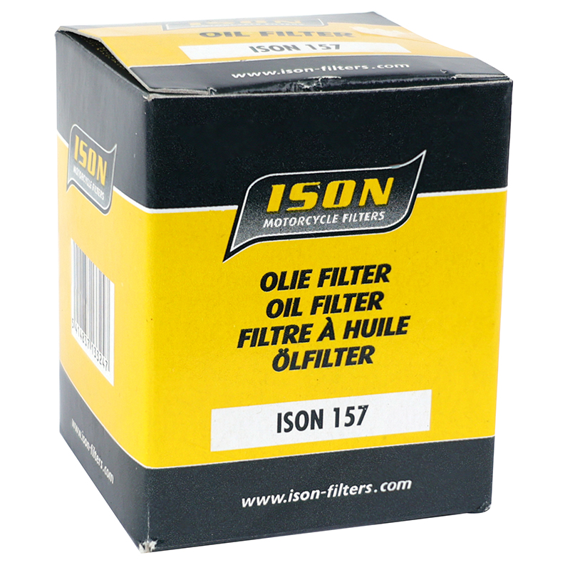 Filtre a huile moto adaptable KTM 250-400-450-520-525 exc, 690 duke, 450-525 SMR, 690 supermoto, 400-450 SX - beta 250-400-450-525 RR (41X52MM) (equivalent HF157) -Ison 157 - vue 4