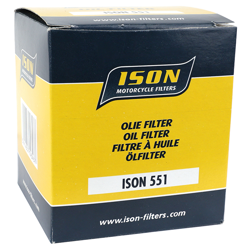 Filtre a huile moto adaptable moto-guzzi 850 V85 TT 2019+, 850 breva, 940 bellagio, 1100 california, 1200 norge, 1200 stelvio (76X90MM) (equivalent HF551) -Ison 551 - vue 3