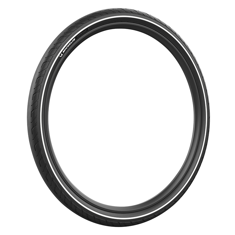 Pneu VTT urbain 27.5 x 2.20 Michelin City Street noir TS (55-584) flanc réflex homologué VAE E50 - vue 4