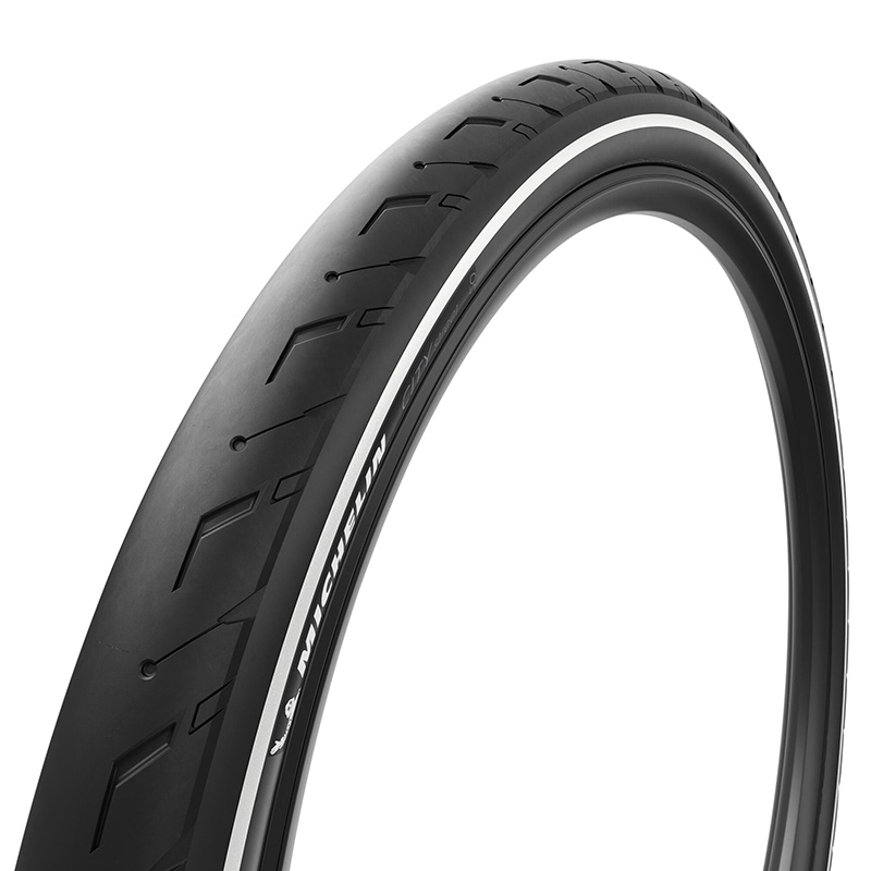 Pneu VTT urbain 27.5 x 2.20 Michelin City Street noir TS (55-584) flanc réflex homologué VAE E50 - vue 6