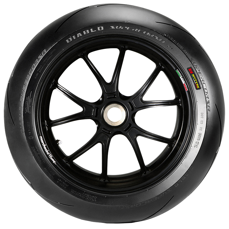 Pneu moto Pirelli Diablo Supercorsa V2 SC2 180-55-17 ZR arrière - vue 2