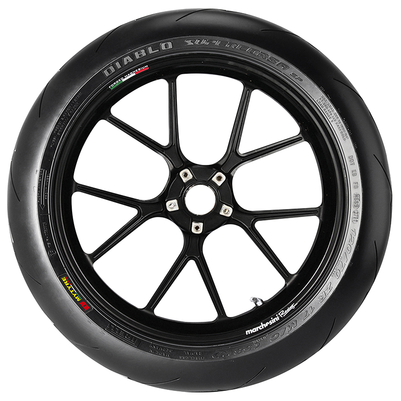 Pack train de pneus moto Pirelli Diablo Supercorsa V2 SC2 120-70-17 + 200-55-17 - vue 4