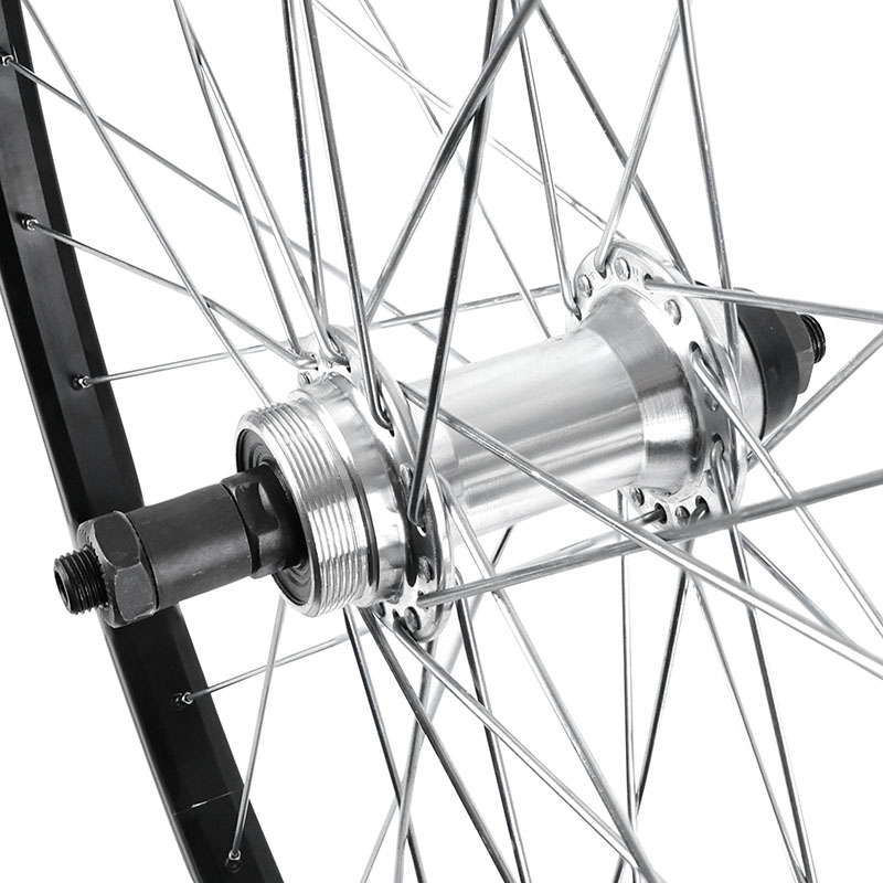 Roue VTC arrière 700 - 28" aluminium moyeu roue libre 7-6-5V 36 rayons jante 21C VELOX - vue 3