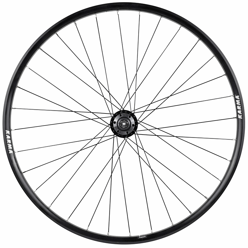 Roue VTT disque blocage 27.5" karma arriere noir moyeu Velox disque 6 trous roue libre type shimano 7-6-5V compatible vae jante 21C 32 rayons -poids max 150 KG - vue 2