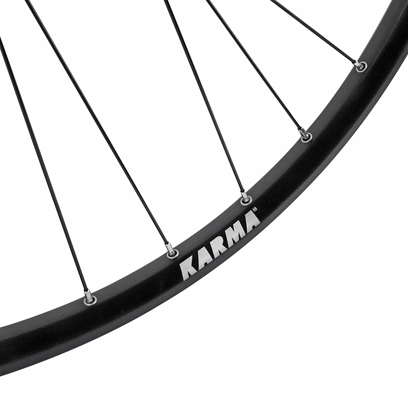 Roue VTT disque blocage 27.5" karma arriere noir moyeu Velox disque 6 trous roue libre type shimano 7-6-5V compatible vae jante 21C 32 rayons -poids max 150 KG - vue 4