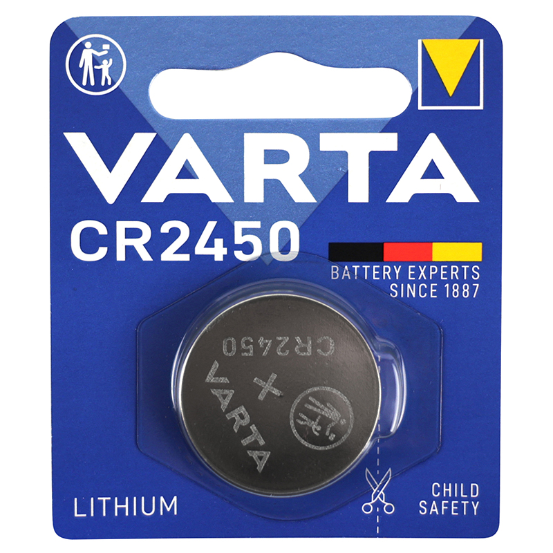 Pile bouton CR2450 Varta lithium - vue 4