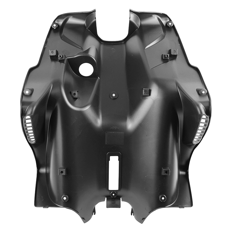 Carénage-tablier arrière scooter adaptable MBK 50 Nitro 2013+ Yamaha 50 Aerox 2013+ noir P2R - vue 3